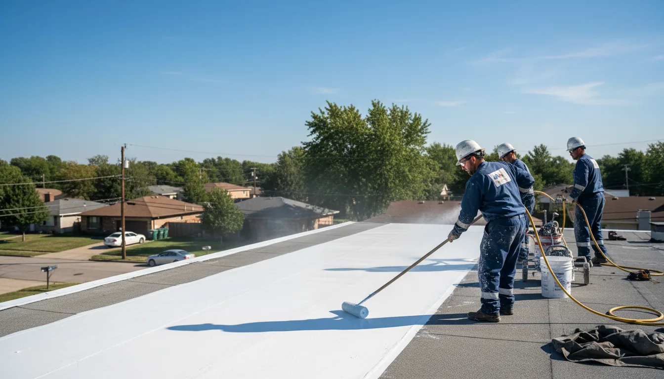 Commercial roof coating in Marcus, WA near me
